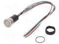 Switch: capacitive; Pos: 2; SPST-NO; 0.1A/42VAC; 0.1A/60VDC; IP67 SCHURTER 3-101-412