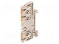 Splice terminal: rail; 24A; spring clamp; beige; wemid; 2.5mm2 WEIDMÜLLER A3C2.5