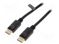 Cable; DisplayPort plug,both sides; DisplayPort 1.4; 3m; black LOGILINK CV0121