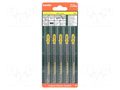 Hacksaw blade-set; wood,chipboard; 91mm; CLEAN WOOD; 5pcs. METABO MTB.623654