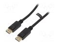 Cable; DisplayPort plug,both sides; DisplayPort 1.4; 2m; black LOGILINK CV0120