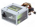 Power supply: computer; ATX; 425W; 3.3/5/12V; SilentLine QOLTEC QOLTEC-02ATX425W