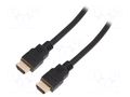 Cable; HDMI plug,both sides; HDMI 2.1; 5m; black LOGILINK CH0080