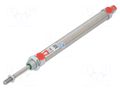 Round cylinder; Piston diam: 16mm; Piston stroke: 125mm; 1÷10bar PNEUMAT DNM016.0125