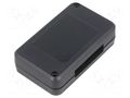 Enclosure: multipurpose; X: 36mm; Y: 60mm; Z: 16mm; ABS; black MASZCZYK KM-10A/BK