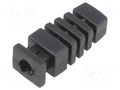 Strain relief; Dim: Ø4mm; L: 23mm; black MASZCZYK FI-7/BK