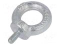Lifting eye bolt; M6x13; Head: eye; steel; zinc; DIN 580; 20mm DROMET D-SZU.6