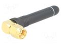 Antenna; RF; 3.6dBi; angular,twist-on; 50Ω; 850÷880MHz; male,SMA LINX TECHNOLOGIES ANT-868-CW-RCS-SMA