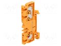 Splice terminal: rail; 24A; spring clamp; orange; wemid; 2.5mm2 WEIDMÜLLER A3C2.5OR