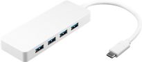 4-Port USB-C™ Multiport Adapter, white - extends a USB-C™ port by four USB-A connections (USB 3.0) 66274