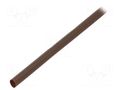 Heat shrink sleeve; thin walled; 3: 1; 6mm; L: 1m; brown; GTI 3000 3M GTI3000-6/2-BR