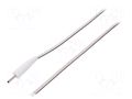 Cable; 2x0.5mm2; wires,DC 2,35/0,7 plug; straight; white; 1.5m BQ CABLE DC.CAB.0300.0150