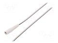Cable; 2x0.5mm2; wires,DC 5,5/2,5 socket; straight; white; 1.5m BQ CABLE DC.CAB.2500.0150