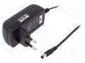Power supply: switching; mains,plug-in; 5VDC; 3A; 15W; Out: 5,5/2,1 CELLEVIA POWER CLW-1505-W2E-EB