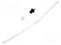 Fiber for LED; Ø: 3mm; L: 150mm; round; Front: flat MENTOR 1216.1013