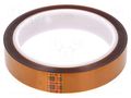 Tape: high temperature resistant; Thk: 0.07mm; 62%; amber; W: 19mm 3M 3M-5413-19