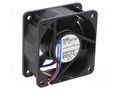 Fan: DC; axial; 12VDC; 60x60x25mm; 25m3/h; 19dBA; ball; 3000rpm EBM-PAPST 612NMLE