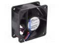 Fan: DC; axial; 24VDC; 60x60x25mm; 43m3/h; 37dBA; ball; 5600rpm; IP68 EBM-PAPST 614NHU