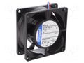 Fan: DC; axial; 24VDC; 80x80x32mm; 80m3/h; 48dBA; ball; 5000rpm EBM-PAPST 8314HU