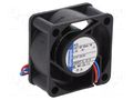 Fan: DC; axial; 12VDC; 40x40x20mm; 10m3/h; 18dBA; slide; 6000rpm EBM-PAPST 412