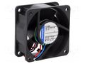 Fan: DC; axial; 24VDC; 60x60x25mm; 56m3/h; 43dBA; slide EBM-PAPST 614NGHH