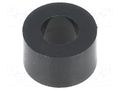 Spacer sleeve; cylindrical; polyamide; L: 6mm; Øout: 10mm; black DREMEC DR3810/5.2X6