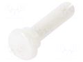 Rivet; polyamide; L.rivet: 15mm; white; dismountable,push-in DREMEC DR8G4024.0X14.0W