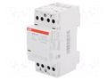 Contactor: 4-pole installation; 25A; 12VAC,12VDC; NC x4; ESB ABB ESB25-04N-14