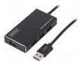 Hub USB; DC,USB A socket x4,USB B micro socket; USB 3.0; PnP DIGITUS DA-70240-1