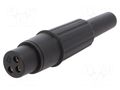 Connector: XLR; plug; female; PIN: 3; straight; for cable; soldering CLIFF CP3003