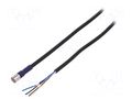 Cable: for sensors/automation; M8; PIN: 4; straight; 5m; plug; 30VDC OMRON XS3FLM8PVC4S5M