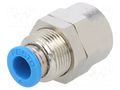 Push-in fitting; threaded,straight; -0.95÷6bar; Thread: G 1/4" FESTO QSSF-1/4-6-B