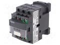 Contactor: 3-pole; NO x3; Auxiliary contacts: NO + NC; 12A; W: 45mm SCHNEIDER ELECTRIC LC1D12BNE