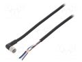 Cable: for sensors/automation; M8; PIN: 4; angled; Len: 5m; plug OMRON XS3FM8PVC4A5M