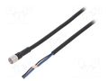 Cable: for sensors/automation; M8; PIN: 3; straight; Len: 5m; plug OMRON XS3FM8PVC3S5M