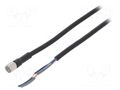 Cable: for sensors/automation; M8; PIN: 3; straight; Len: 2m; plug OMRON XS3FM8PVC3S2M