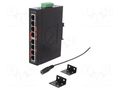 Switch Ethernet; unmanaged; Number of ports: 8; 12÷48VDC; RJ45 ANTAIRA LNX-800AG