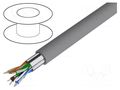 Wire; Alpha Essential C&C; 4x2x22AWG; shielded,Al-PET foil; PVC ALPHA WIRE 2214C-SL001