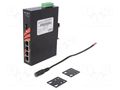 Switch Ethernet; unmanaged; Number of ports: 5; 12÷48VDC; RJ45 ANTAIRA LNX-0501G-SFP