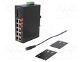 Switch Ethernet; unmanaged; Number of ports: 12; 12÷48VDC; RJ45 ANTAIRA LNX-1202G-SFP-T
