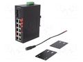 Switch Ethernet; unmanaged; Number of ports: 12; 12÷48VDC; RJ45 ANTAIRA LNX-1202G-SFP-T