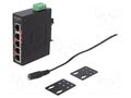 Switch Ethernet; unmanaged; Number of ports: 5; 12÷48VDC; RJ45 ANTAIRA LNX-C500