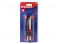 Wrench-set; hex key; Chrom-vanadium steel Workpro WP-W022004WE