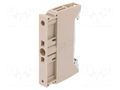 Holder; colourless; A; TS35 WEIDMÜLLER AEB35SC/1