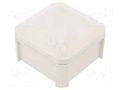 Enclosure: junction box; X: 90mm; Y: 90mm; Z: 52mm; polypropylene PP OBO BETTERMANN OBO-2007223
