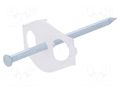 Holder; transparent; Cable P-clips; with a nail OBO BETTERMANN OBO-2222876
