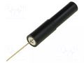 Measuring tip; 1A; 60VDC; 30VAC; black; Tip diameter: 0.6mm ELECTRO-PJP ADA35/NEEDLE0.6-N