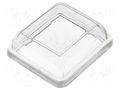 Accessories: cover; Body: transparent; 24x21mm; 8650 series BULGIN AE-F0180LOAAA