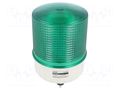 Signaller: lighting; continuous light,blinking light; green QLIGHT S125L-24-G