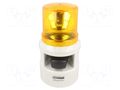 Signaller: lighting-sound; 24VDC; siren,rotating light; LED; IP54 QLIGHT S100DLR-WS-24-A